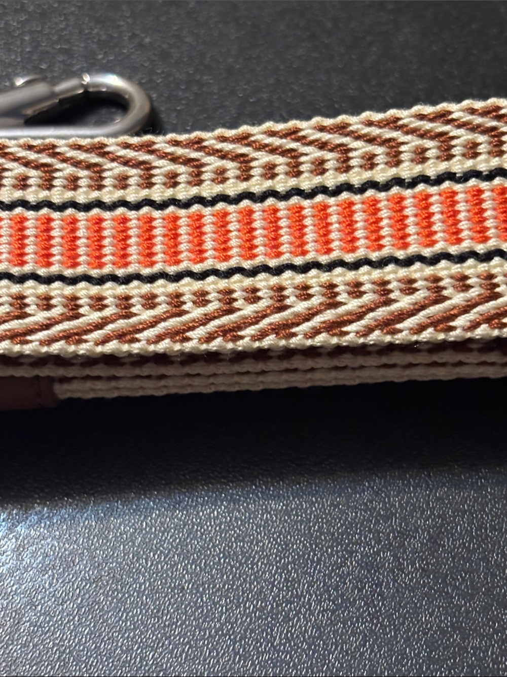 Purse Bag Strap Accessory Orange and Brown Replacement Belt Strap - Picture 15 of 17